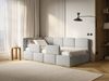 Selsey 'Cloudy' Kinderbett 120 cm, Bettkasten, 2x Rausfallschutz, Bouclé, links, Hellgrau Bild 3