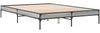 vidaXL Bettgestell Grau Sonoma 140x200 cm Holzwerkstoff und Metall 845019 Bild 3