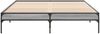 vidaXL Bettgestell Grau Sonoma 140x200 cm Holzwerkstoff und Metall 845019 Bild 4