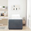 vidaXL Bettrahmen mit Matratze Dunkelgrau 90 x 200 cm Stoff 3398348 Bild 3