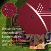 Puluomis Sonnenschirm Balkonschirm ohne Ständer Strandschirm Gartenschirm UPF 50+ mit Kurbel, LxB: 400x200 cm, Sommer, wasswedicht grau/beige Bild 2