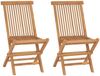vidaXL 3-tlg. Garten-Essgruppe Massivholz Teak 3087190 Bild 4