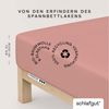 Schlafgut Spannbettlaken Premium, Gummizug: rundum, (1 Stück), Mako-Zwirn-Jersey, Purple Mid, XL 180x200 cm - 200x220 cm Bild 4