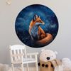 WANDKIND Wandtattoo Fuchs in der Nacht RUND V416, wieder ablösbar Bild 3