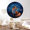 WANDKIND Wandtattoo Fuchs in der Nacht RUND V416, wieder ablösbar Bild 2