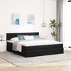 vidaXL Ottoman-Bett mit Matratze Schwarz 200x200 cm Samt 3311797 Bild 3