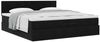 vidaXL Ottoman-Bett mit Matratze Schwarz 200x200 cm Samt 3311797 Bild 4