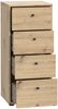 FORTE Tempra2 Kommode, Holzwerkstoff, Braun, 38,6 x 85,5 x 34,8 cm Bild 5