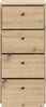 FORTE Tempra2 Kommode, Holzwerkstoff, Braun, 38,6 x 85,5 x 34,8 cm Bild 4