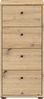 FORTE Tempra2 Kommode, Holzwerkstoff, Braun, 38,6 x 85,5 x 34,8 cm Bild 2