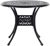 Gartentisch Set ANCONA Metall 90x90x72 cm Schwarz Bild 4