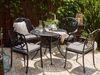 Gartentisch Set ANCONA Metall 90x90x72 cm Schwarz Bild 3