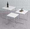 VCM Beistelltisch & Couchtisch Glisal 918386 Weiß H. 40 x B. 40 x T. 42 cm Bild 3