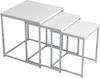 VCM Beistelltisch & Couchtisch Glisal 918386 Weiß H. 40 x B. 40 x T. 42 cm Bild 2