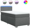 vidaXL Boxspringbett mit Matratze Dunkelgrau 90x190 cm Stoff 3288037 Bild 2