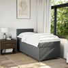 vidaXL Boxspringbett mit Matratze Dunkelgrau 90x190 cm Stoff 3288037 Bild 4