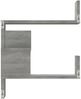 vidaXL Wand-Eckregal Grau Sonoma 40x40x50 cm Holzwerkstoff 815206 Bild 4