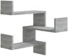 vidaXL Wand-Eckregal Grau Sonoma 40x40x50 cm Holzwerkstoff 815206 Bild 2