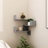 vidaXL Wand-Eckregal Grau Sonoma 40x40x50 cm Holzwerkstoff 815206 Bild 3