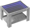 vidaXL LED-Couchtisch Betongrau 73x53x45 cm Holzwerkstoff 847549 Bild 3