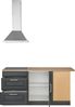 KOCHSTATION Winkelküche KS-Stockholm – Küche mit hochwertiger und detailreicher Landhausfront, Stellbreite 230x170 cm, wahlweise mit E-Geräten, MDF-Fronten Bild 4
