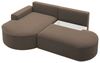 Ecksofa Schlafsofa Sofa GIRONA Stoff Salvador Braun Ottomane Links Bild 3