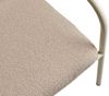 Gartensofa Bendt mit Kissen aus Aluminium und Teddy-Olefin Stoff, skandinavisch, perlweiß, Outdoor geeignet Bild 3