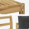 vidaXL Outdoor-Sofagarnitur mit Kissen 6 pcs Weiß und Anthrazit 3386061 Bild 5