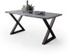Baumkantentisch >Calabria< in Akazie grau / anthrazit - 180x77,5x100 (BxHxT) Bild 2