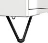Nachttisch Yako 60cm 2 SoftClose stehend Weiß & Eiche Top : Weiss hochglanz / Oak Gold Bild 5