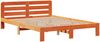 vidaXL Massivholzbett mit Regal ohne Matratze Wachsbraun 140x190 cm 3309991 Bild 5