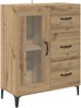 vidaXL Sideboard Artisan-Eiche 69,5 x 34 x 90 cm Verbundholz und Eisen 880843 Bild 2