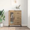 vidaXL Sideboard Artisan-Eiche 69,5 x 34 x 90 cm Verbundholz und Eisen 880843 Bild 4