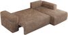 Ecksofa mit Schlaffunktion, Bettkasten und losen Kissen für das Wohnzimmer - TRENTINO - Braun Cord - rechts Bild 5