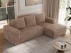Ecksofa mit Schlaffunktion, Bettkasten und losen Kissen für das Wohnzimmer - TRENTINO - Braun Cord - rechts Bild 4
