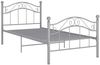vidaXL Bett Grau Metall 90x200 cm 324990 Bild 2