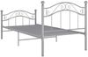 vidaXL Bett Grau Metall 90x200 cm 324990 Bild 5