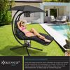 KESSER® Schwebeliege mit Sonnenschirm, Stahl / Polyester anthrazit, 100 x 200 x 200 cm Bild 2