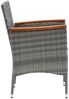 vidaXL Garten-Essstühle 4 Stk. Poly Rattan Grau 310567 Bild 4