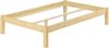 Erst-Holz Bettgestell Kiefer natur Einzelbett 120x200 mit Matratze 60. 35-12 M Bild 5