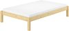 Erst-Holz Bettgestell Kiefer natur Einzelbett 120x200 mit Matratze 60. 35-12 M Bild 3