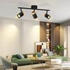ZMH Deckenleuchte 3 Flammig Schwarz Deckenstrahler - Deckenlampe Holz LED GU10 Deckenlampe Drehbar 330° für Wohnzimmer Schlafzimmer Küche Kinderzimmer Ohne Leuchtmittel Bild 4