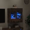 vidaXL TV-Wandschrank mit LED-Leuchten Räuchereiche 58,5x30x60,5 cm 837096 Bild 3