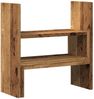 vidaXL Schreibtisch-Organizer Verstellbar Altholz-Optik 40x17x41 cm 854767 Bild 2