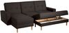 Just Cool Funktionssofa Flachgewebe Chocolate Erle Natur Bild 2
