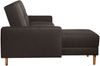 Just Cool Funktionssofa Flachgewebe Chocolate Erle Natur Bild 4