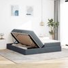 vidaXL Aufbewahrungsbett mit Matratze Dunkelgrau 180 x 200 cm Samt 3370362 Bild 4