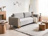 Schlafsofa 3-Sitzer KVAM Stoff Grau mit Stauraum Bild 3