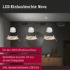 Paulmann 92405 Einbauleuchte LED Nova Coin 3er-Set starr 78mm gold IP44 Bild 3