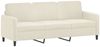 vidaXL 3-Sitzer-Sofa mit Hocker Creme 180 cm Samt 3201182 Bild 4